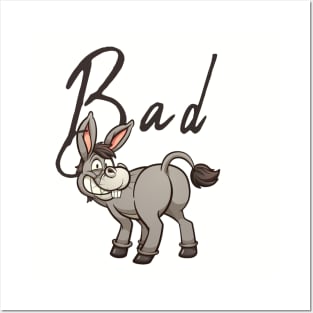 Funny Bad Ass Donkey Tshirt, Funny Shirts, Sarcastic tshirts, Sarcastic Women Shirt, Funny Men Shirt, Funny Gift for him, shirt Posters and Art